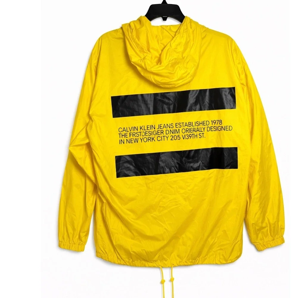 Calvin Klein Jeans Est. 1978‎ Mens Anorak Windbreaker Jacket Small OVERSIZED